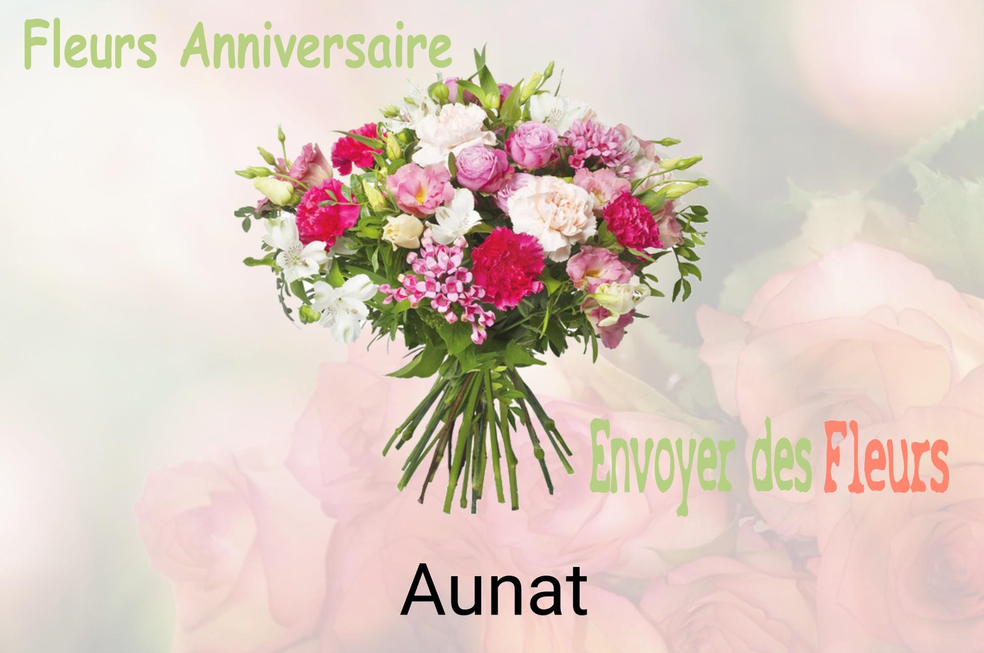 Bouquet de fleurs d’anniversaire livré à Aunat